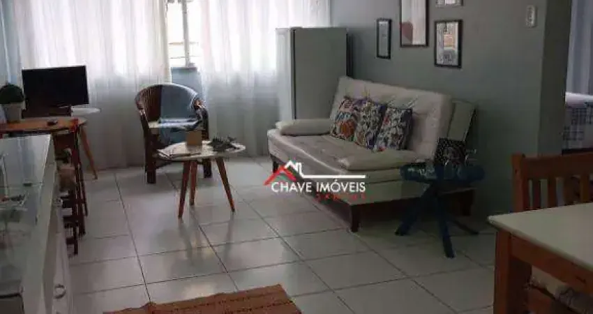 Apartamento com 1 dormitório à venda, 46 m² por r$ 425.000,00 - boqueirão - santos/sp