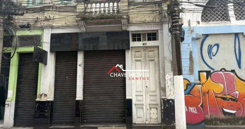 Loja para alugar, 62 m² por r$ 4.500,02/mês - centro - santos/sp
