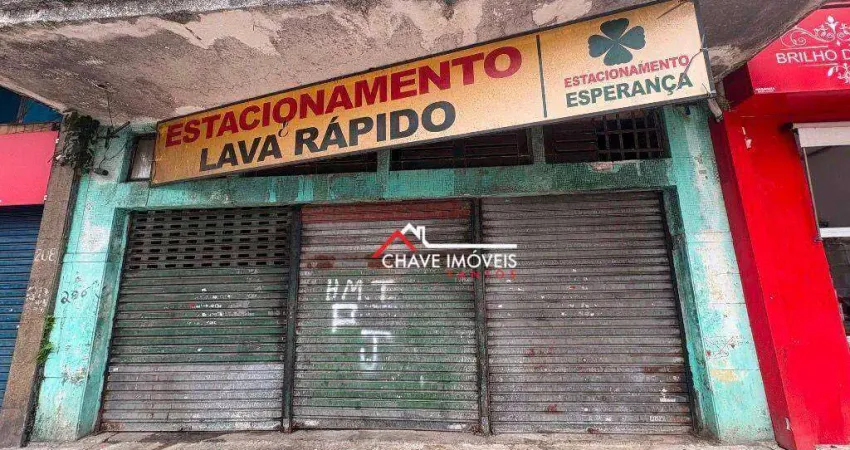 Loja para alugar, 400 m² por r$ 10.000,01/mês - paquetá - santos/sp
