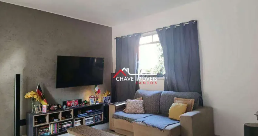 Apartamento com 2 dormitórios à venda, 70 m² por r$ 340.000,00 - macuco - santos/sp