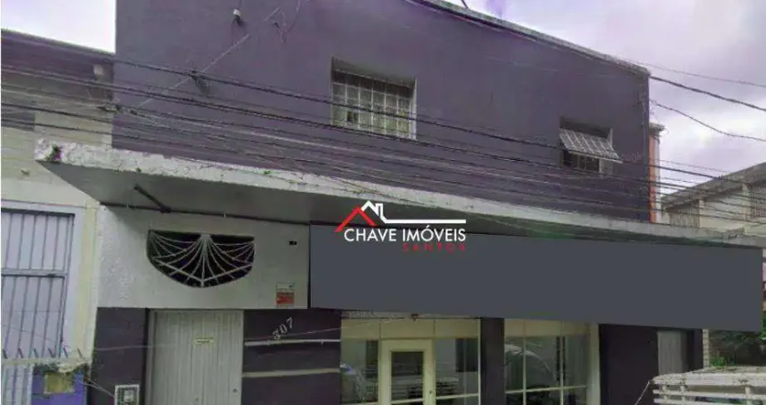 Loja para alugar, 340 m² por r$ 8.486,03/mês - paquetá - santos/sp