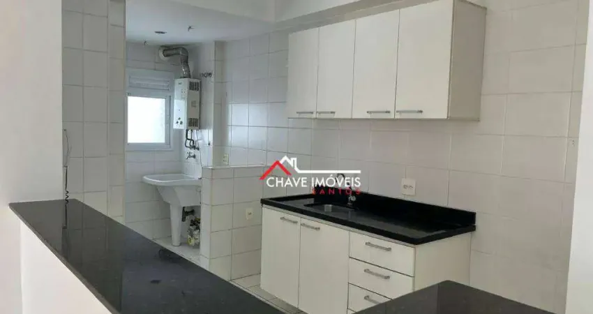 Apartamento com 3 dormitórios para alugar, 92 m² por r$ 4.800,01/mês - ponta da praia - santos/sp