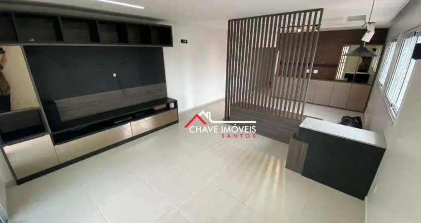 Cobertura com 3 dormitórios à venda, 208 m² por r$ 1.000.000,00 - marapé - santos/sp