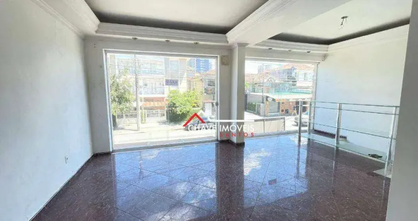 Loja para alugar, 45 m² por r$ 4.000,02/mês - embaré - santos/sp