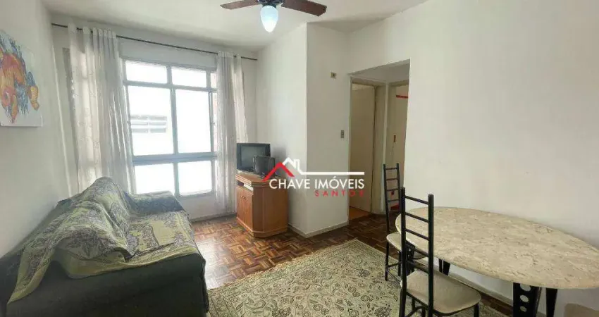 Apartamento com 1 dormitório à venda, 50 m² por r$ 500.000,00 - embaré - santos/sp