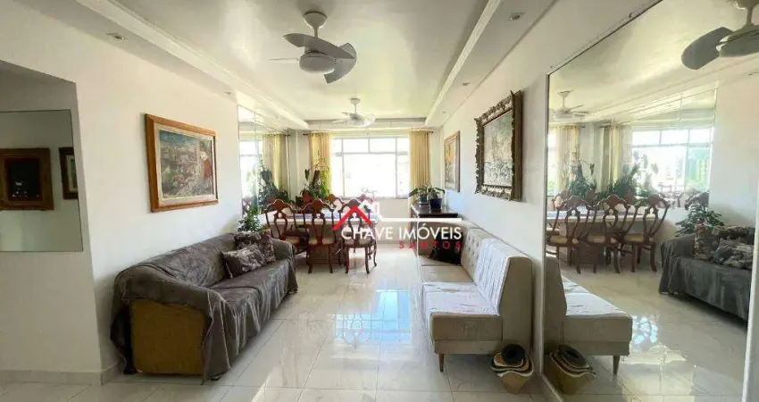 Apartamento com 3 dormitórios à venda, 104 m² por r$ 700.000,00 - boqueirão - santos/sp