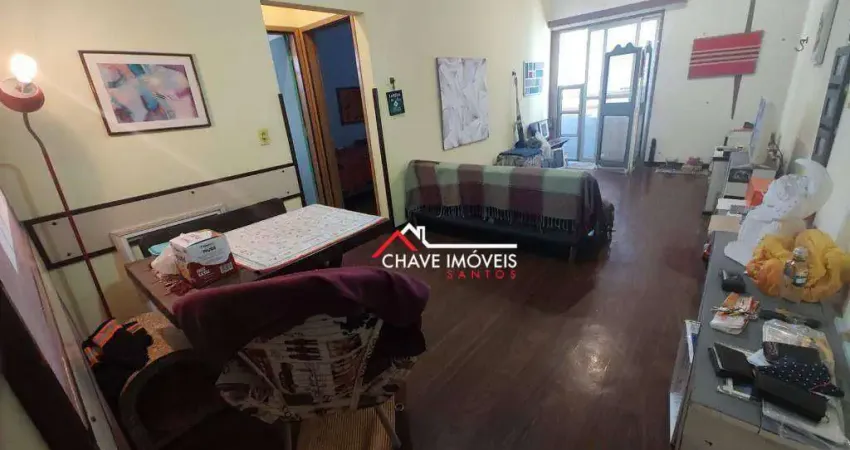 Apartamento com 1 dormitório à venda, 55 m² por r$ 405.000,00 - pompéia - santos/sp