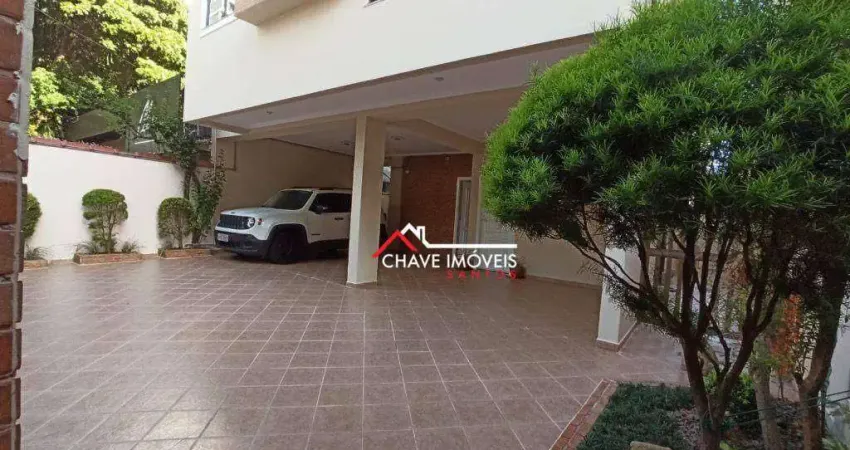 Sobrado com 4 dormitórios para alugar, 200 m² por r$ 12.000,01/mês - embaré - santos/sp