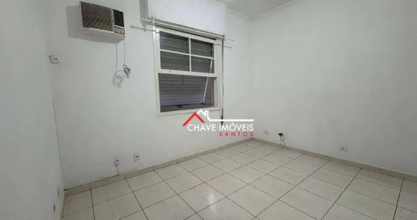 Kitnet com 1 dormitório à venda, 28 m² por r$ 235.000,00 - embaré - santos/sp