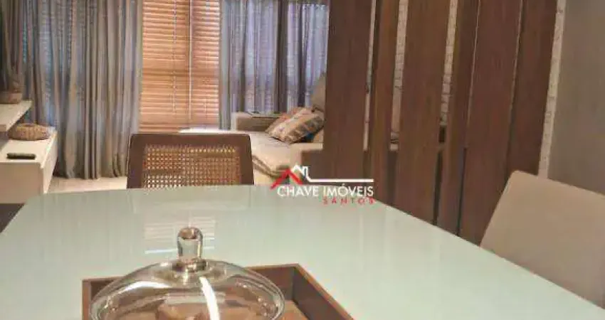 Apartamento com 2 dormitórios para alugar, 119 m² por r$ 6.000,02/mês - ponta da praia - santos/sp