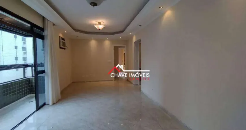 Apartamento com 3 dormitórios à venda, 112 m² por r$ 1.550.000,00 - aparecida - santos/sp