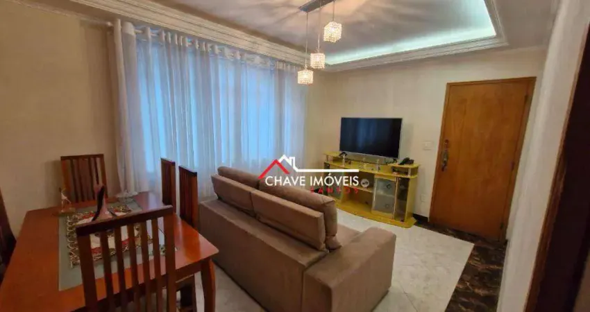 Apartamento com 2 dormitórios à venda, 68 m² por r$ 450.000,00 - campo grande - santos/sp