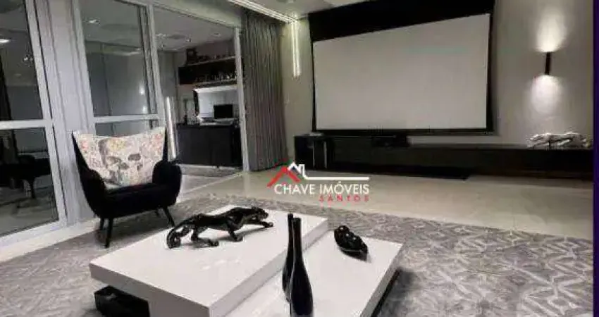 Apartamento com 1 dormitório à venda, 106 m² por r$ 2.050.000,00 - aparecida - santos/sp