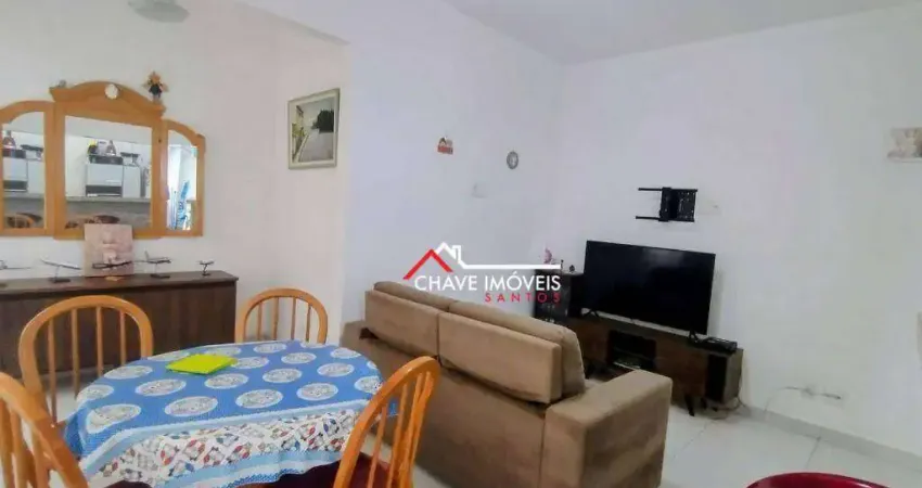 Apartamento com 1 dormitório à venda, 55 m² por r$ 430.000,00 - aparecida - santos/sp