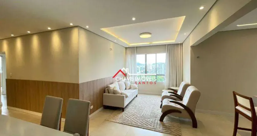 Cobertura com 4 dormitórios à venda, 242 m² por r$ 1.190.000,00 - estuário - santos/sp