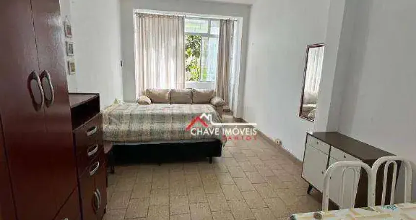 Studio com 1 dormitório à venda, 32 m² por r$ 291.000,00 - boqueirão - santos/sp