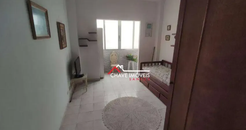 Studio com 1 dormitório à venda, 23 m² por r$ 278.000,00 - boqueirão - santos/sp