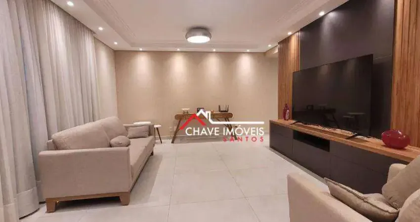 Apartamento com 3 dormitórios à venda, 103 m² por r$ 1.060.000,00 - ponta da praia - santos/sp