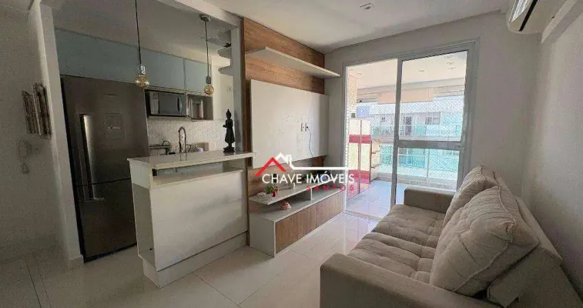 Apartamento com 1 dormitório para alugar, 49 m² por r$ 4.500,02/mês - ponta da praia - santos/sp
