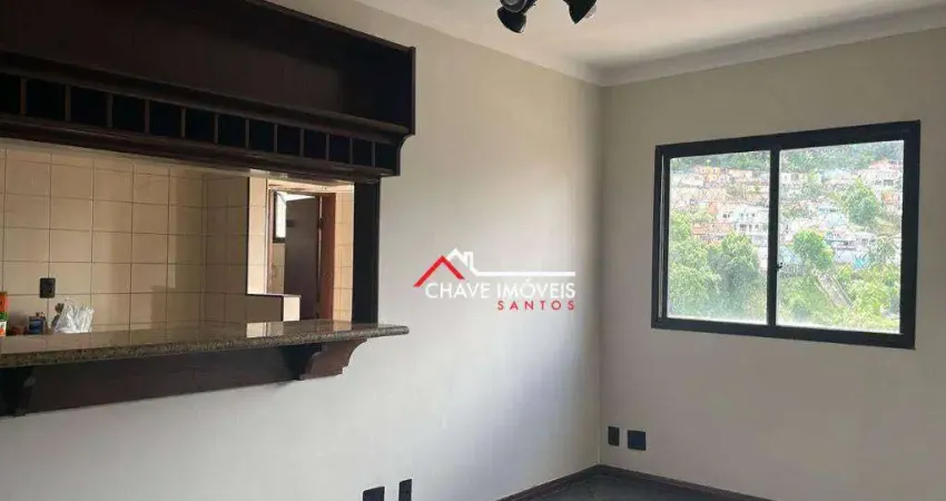 Apartamento com 2 dormitórios para alugar, 86 m² por r$ 3.690,02/mês - marapé - santos/sp