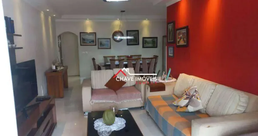 Apartamento com 3 dormitórios à venda, 165 m² por r$ 837.400,00 - campo grande - santos/sp