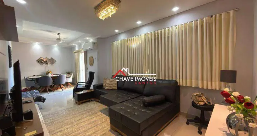 Village com 3 dormitórios à venda, 196 m² por r$ 2.120.000,00 - pompéia - santos/sp