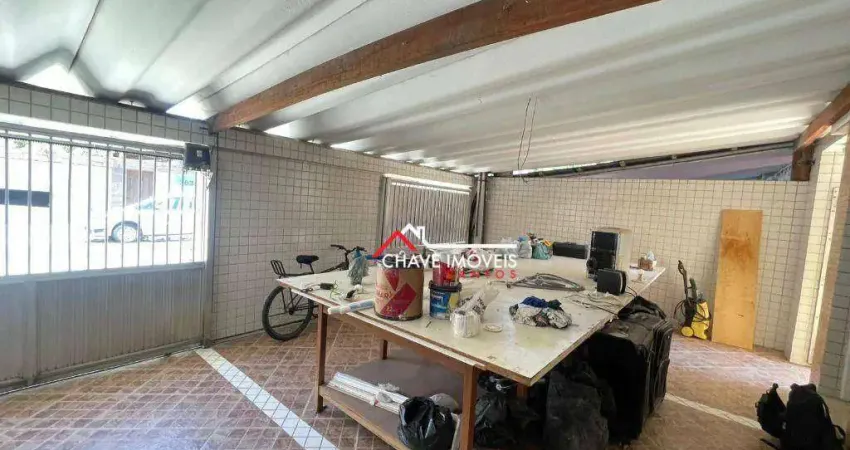 Sobrado com 2 dormitórios para alugar, 90 m² por r$ 3.700,00/mês - campo grande - santos/sp
