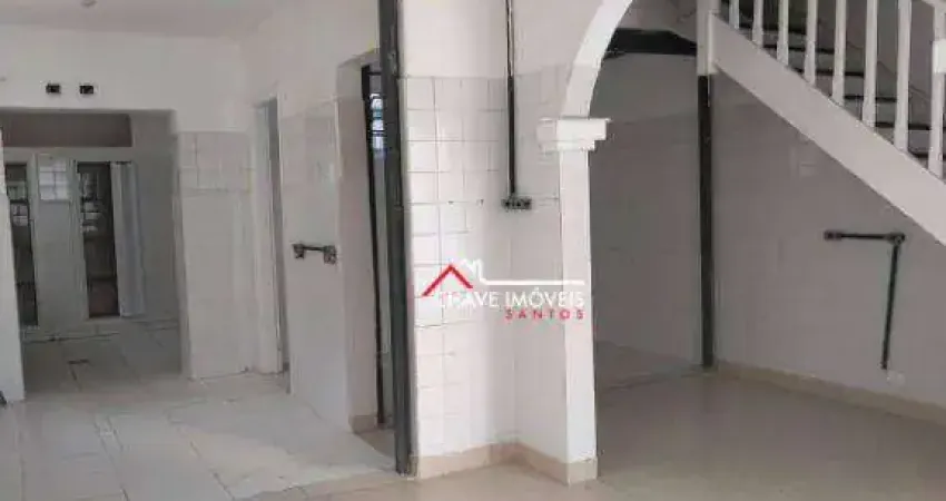 Sobrado com 7 dormitórios para alugar, 185 m² por r$ 6.000,00/mês - campo grande - santos/sp