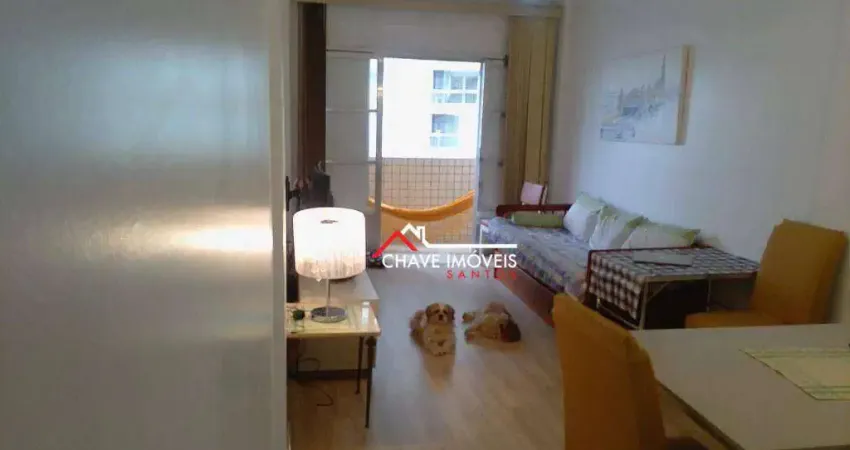 Apartamento com 1 dormitório à venda, 65 m² por r$ 565.000,00 - pompéia - santos/sp