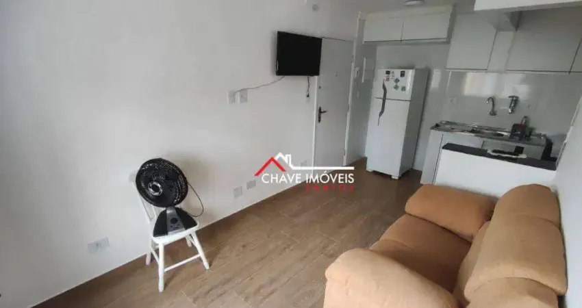 Studio com 1 dormitório à venda, 39 m² por r$ 375.000,00 - gonzaga - santos/sp