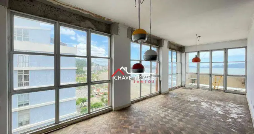 Apartamento com 3 dormitórios à venda, 175 m² por r$ 950.000,00 - itararé - são vicente/sp