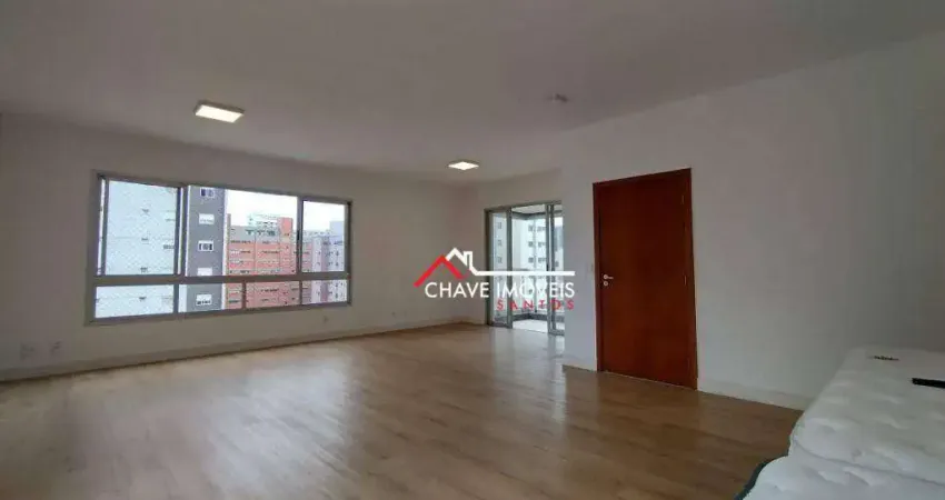 Apartamento com 3 dormitórios para alugar, 180 m² por r$ 12.002,00/mês - embaré - santos/sp