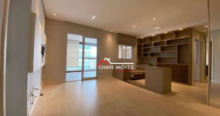 Apartamento com 3 dormitórios à venda, 98 m² por r$ 1.500.000,00 - pompéia - santos/sp