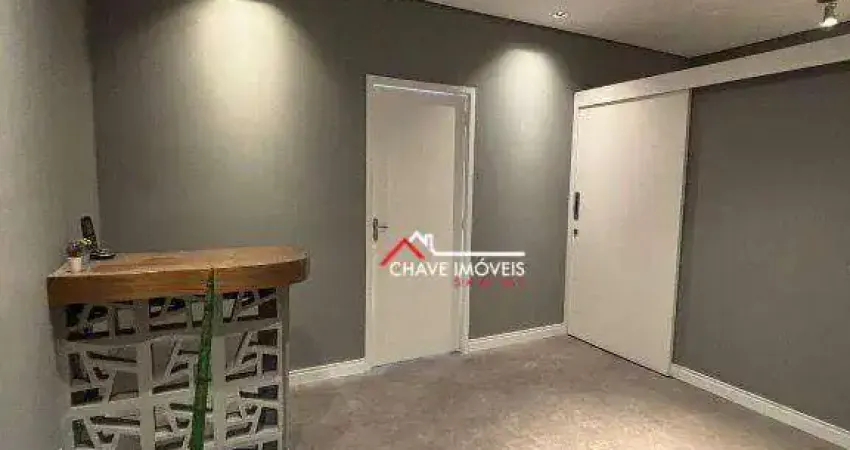 Sala para alugar, 55 m² por r$ 4.600,02/mês - boqueirão - santos/sp