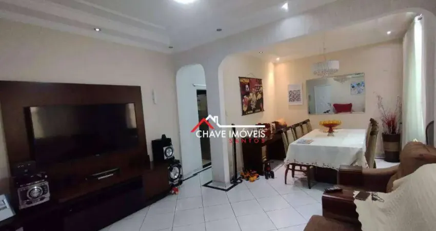 Apartamento com 2 dormitórios à venda, 90 m² por r$ 450.000,00 - embaré - santos/sp