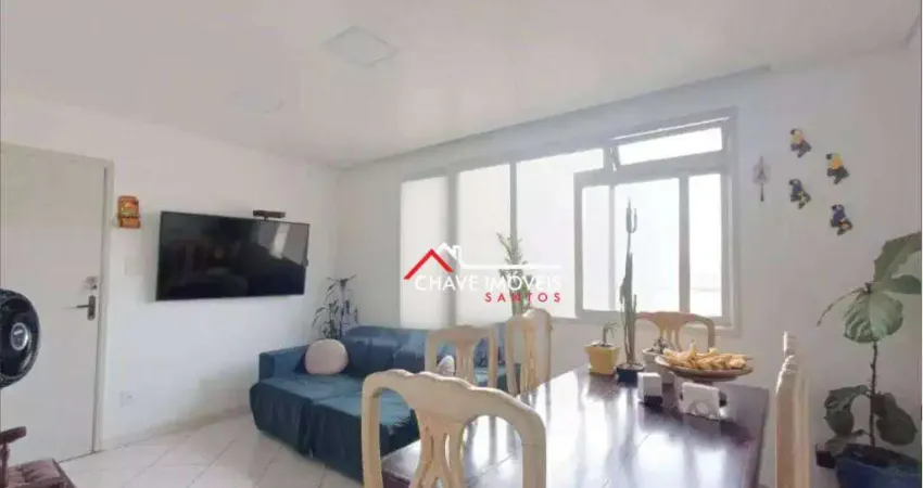 Apartamento com 3 dormitórios à venda, 100 m² por r$ 500.000,00 - ponta da praia - santos/sp