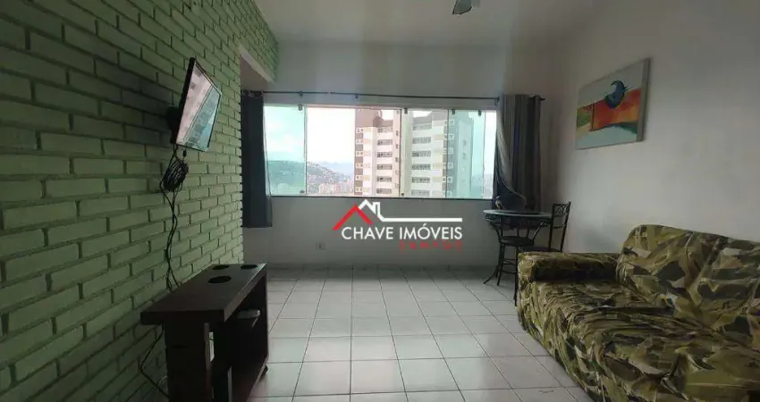 Apartamento com 1 dormitório à venda, 35 m² por r$ 330.000,00 - ilha porchat - são vicente/sp