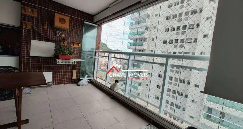 Apartamento à venda, 87 m² por R$ 1.150.000,00 - Pompéia - Santos/SP