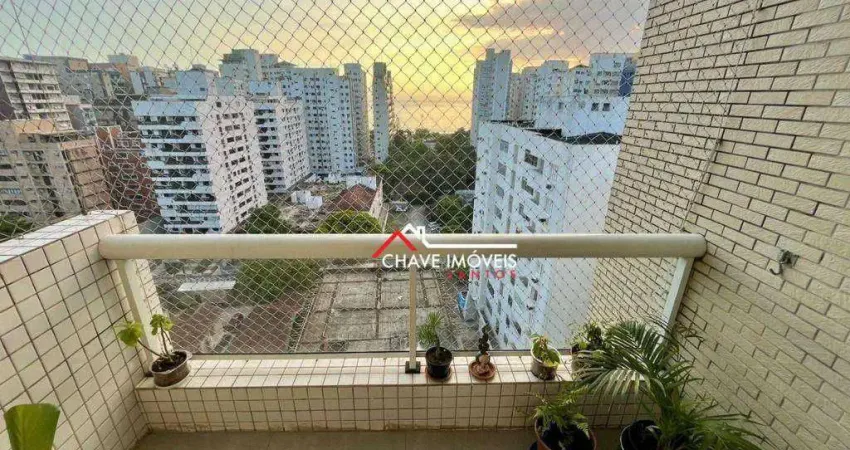 Apartamento com 2 dormitórios à venda, 80 m² por R$ 830.000,00 - Boqueirão - Santos/SP
