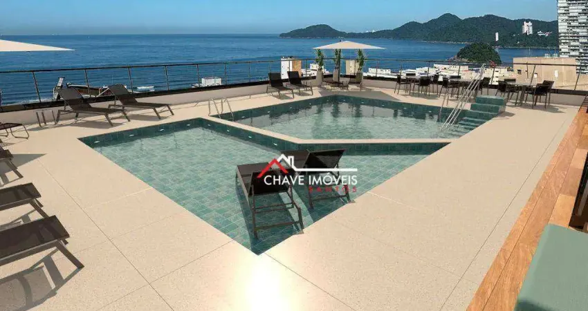 Apartamento com 2 dormitórios à venda, 84 m² por r$ 1.300.000,00 - gonzaga - santos/sp