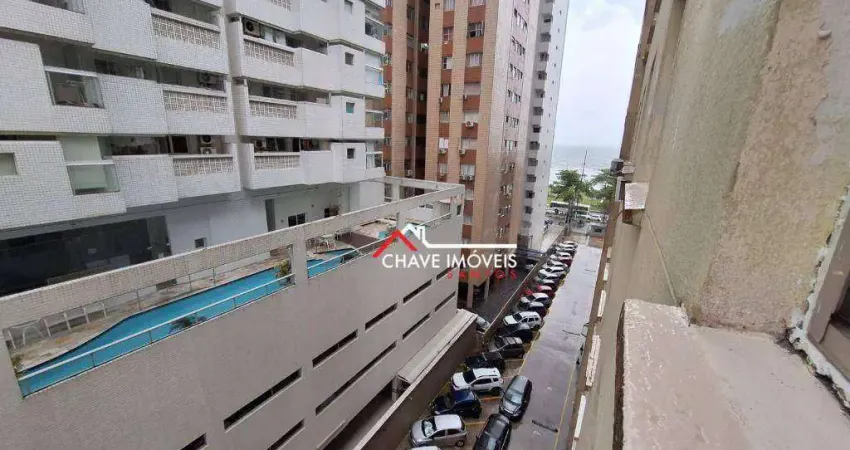 Apartamento com 1 dormitório à venda, 38 m² por r$ 350.000,00 - boqueirão - santos/sp