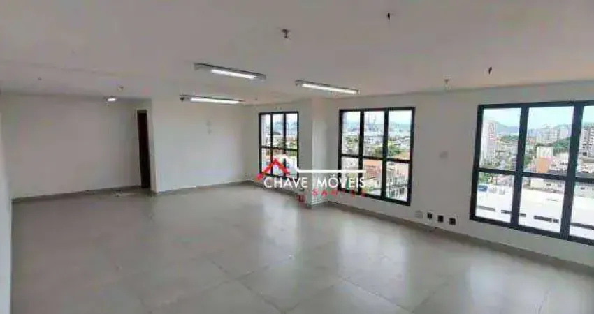 Sala Comercial na Av. Afonso Pena no Bairro do Embaré em Santos/SP