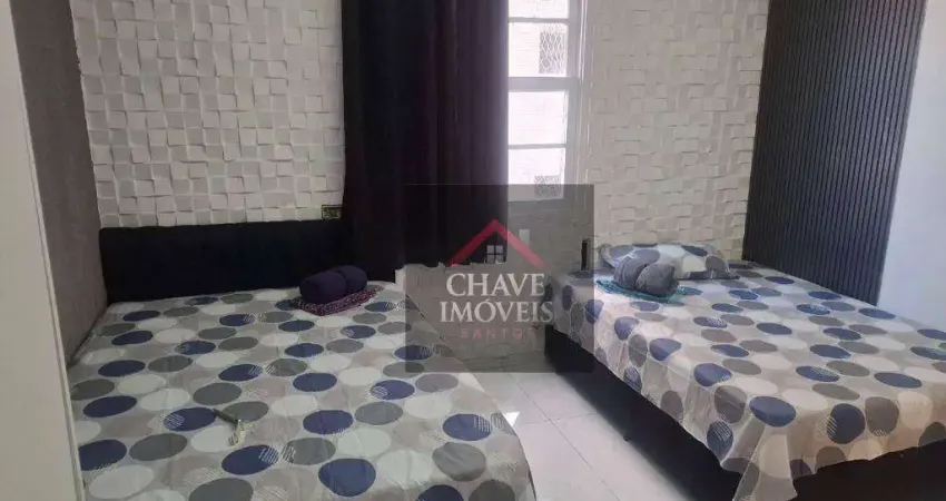 Kitnet com 1 dormitório para alugar, 30 m² por R$ 2.000,02/mês - Embaré - Santos/SP