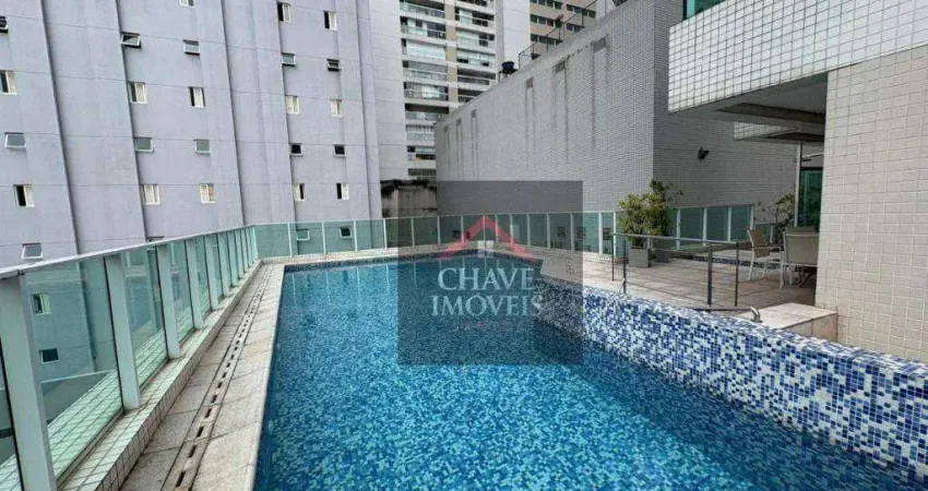 Apartamento com 2 dormitórios para alugar, 78 m² por R$ 6.000,02/mês - Gonzaga - Santos/SP