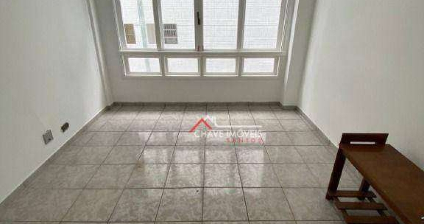 Kitnet com 1 dormitório para alugar, 30 m² por R$ 2.400,02/mês - Gonzaga - Santos/SP