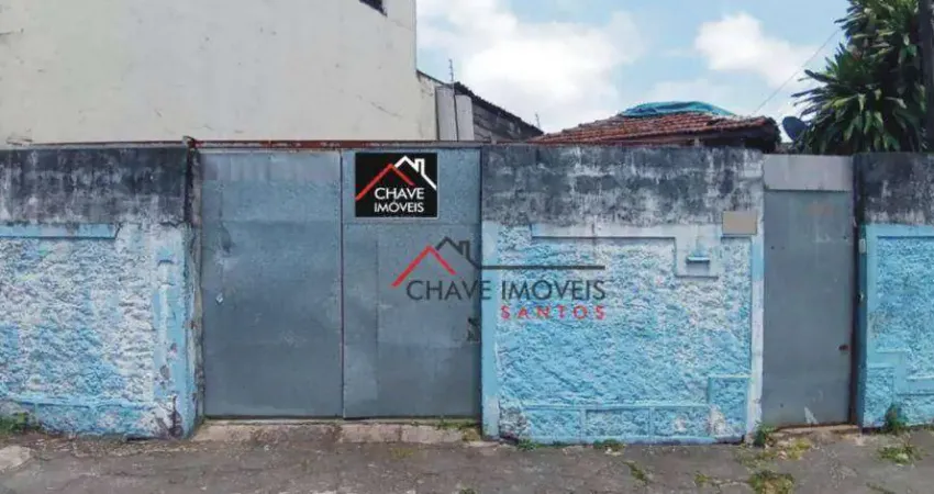 Terreno à venda, 300 m² por R$ 800.000,00 - Estuário - Santos/SP