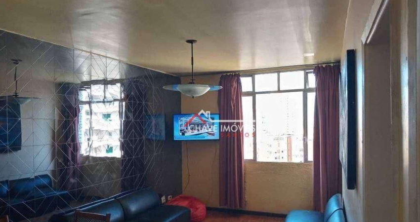 Apartamento com 2 dormitórios à venda, 115 m² por R$ 639.000,00 - Gonzaga - Santos/SP