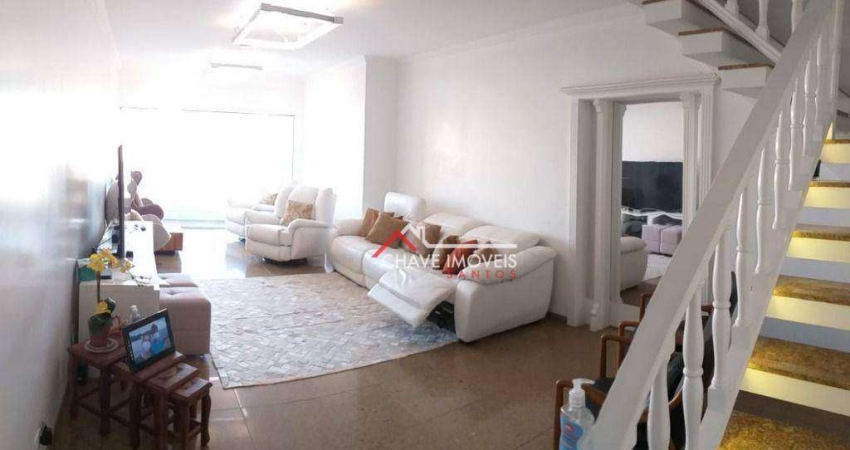 Cobertura com 3 dormitórios à venda, 311 m² por R$ 2.000.000,00 - Ponta da Praia - Santos/SP