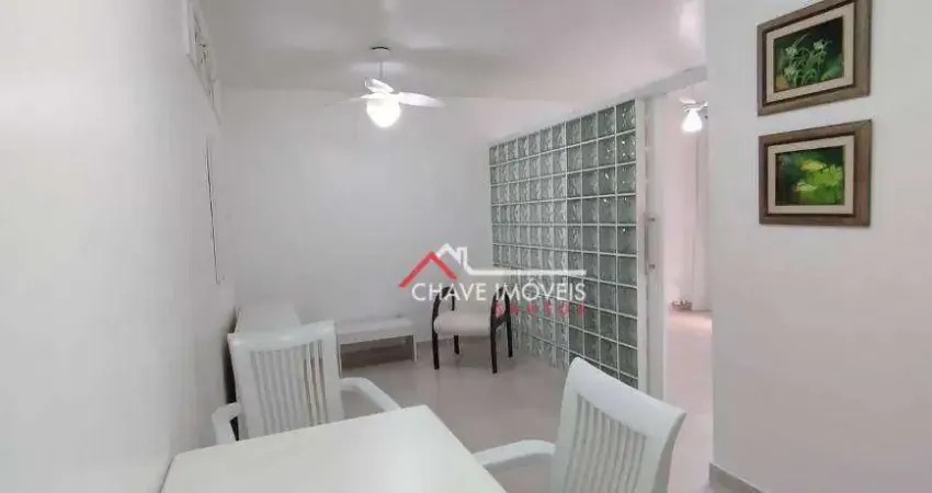 Apartamento com 1 dormitório para alugar, 45 m² por r$ 2.700,01/mês - boqueirão - santos/sp