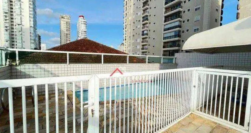 Apartamento garden com 3 dormitórios, 168 m² - venda por r$ 1.350.000,00 ou aluguel por r$ 20.000,02/mês - gonzaga - santos/sp